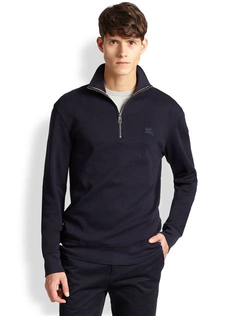 men's burberry sweatshirt|Burberry men's half zip pullover.